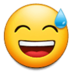 Grinning Face with Sweat :grinning-face-with-sweat: